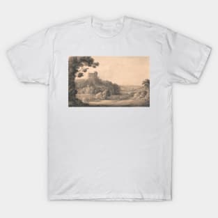 Oakhampton Castle by Francis Towne T-Shirt